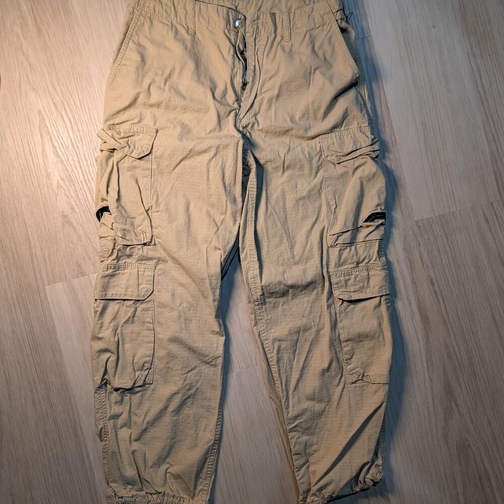 Pacsun Men's Tan and Cream Trousers